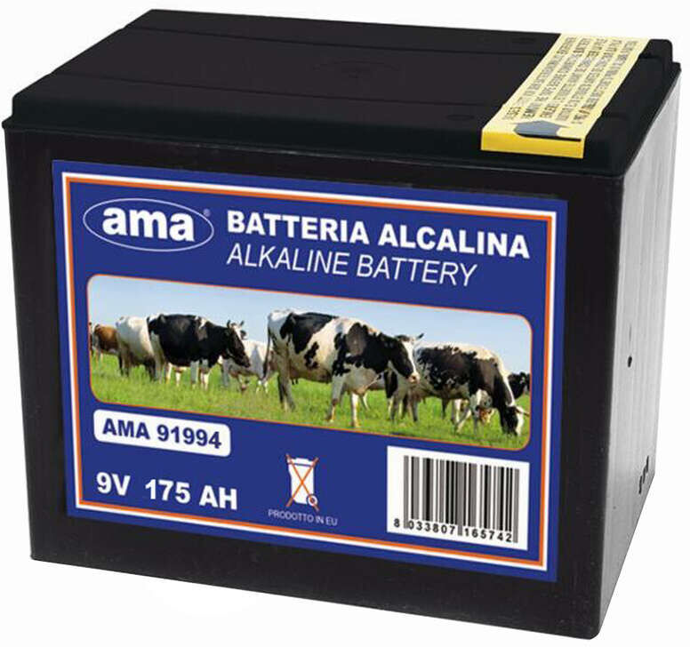 Polsinelli Batteria alkalina per recinti elettrificati 9 V 175AH