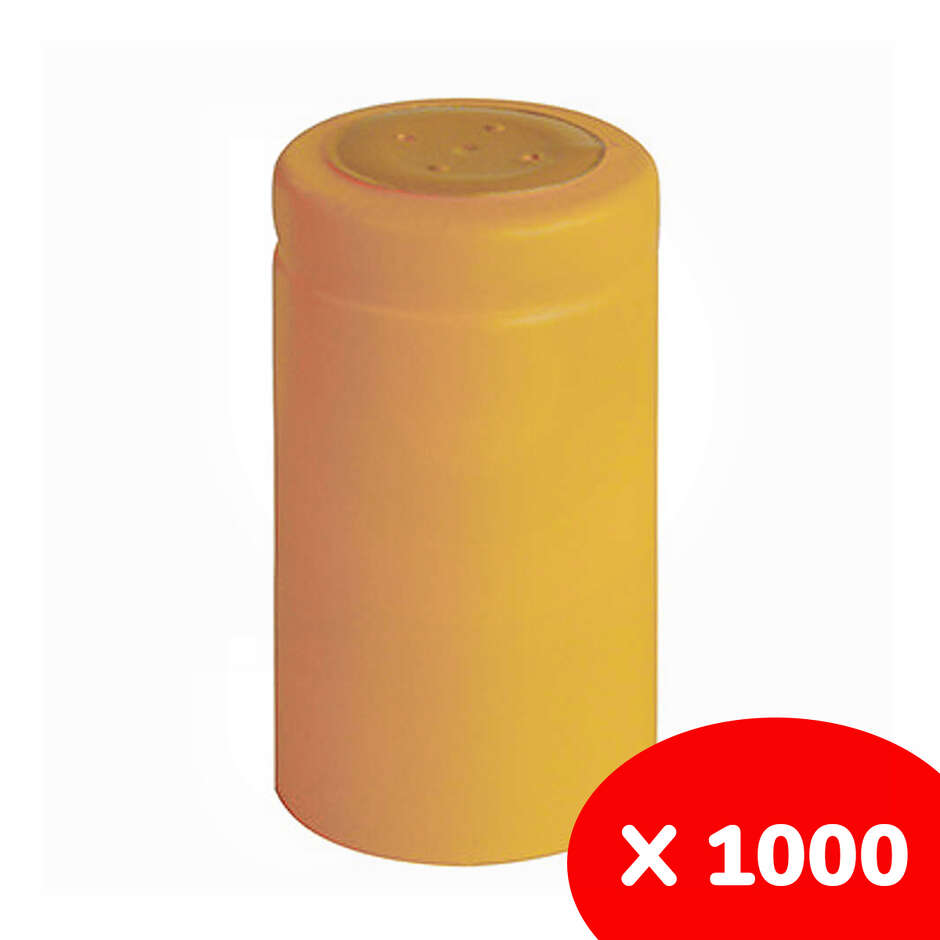 Polsinelli Capsula in PVC gialla ⌀33 (1000 pezzi)