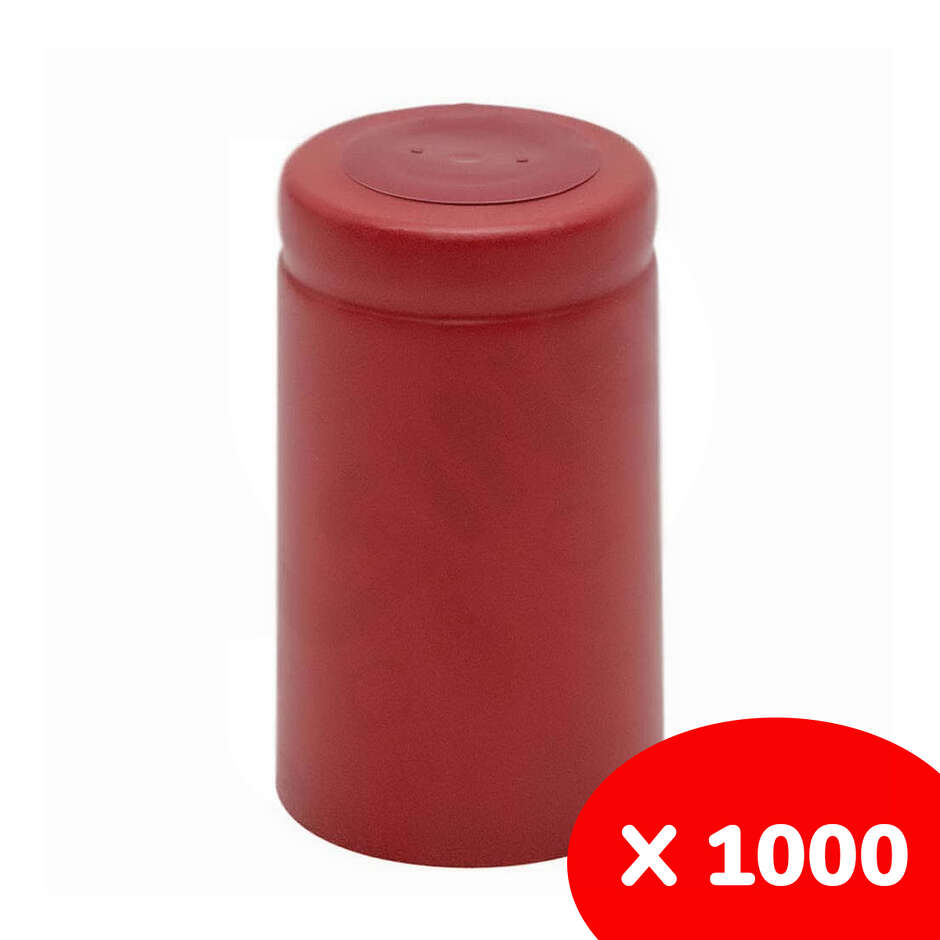Polsinelli Capsula in PVC rossa ⌀33 (1000 pezzi)