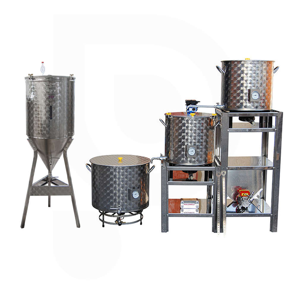 Polsinelli Impianto birra EASY 100 Conico con fermentatore fondo conico