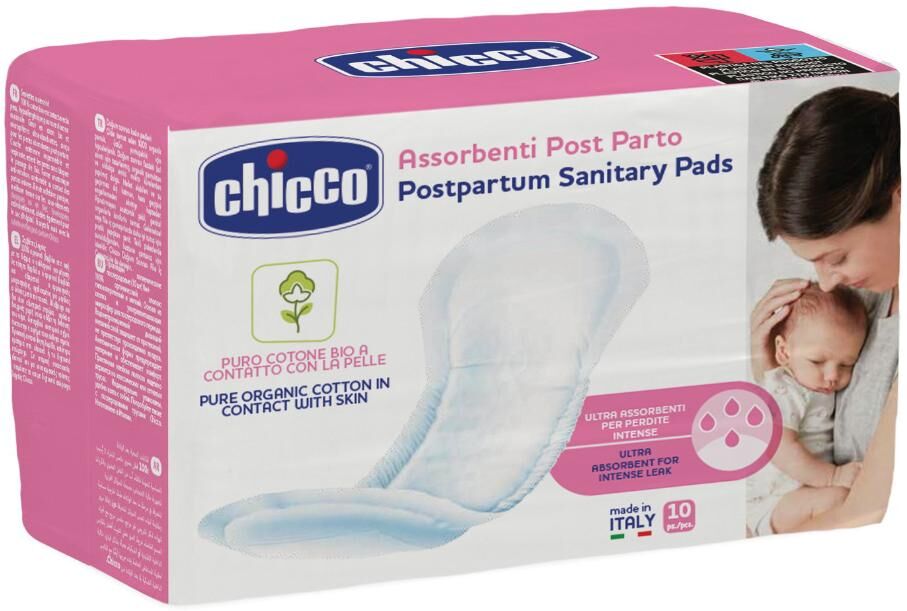 Chicco Ch Assorb.Cot.D/parto*10pz