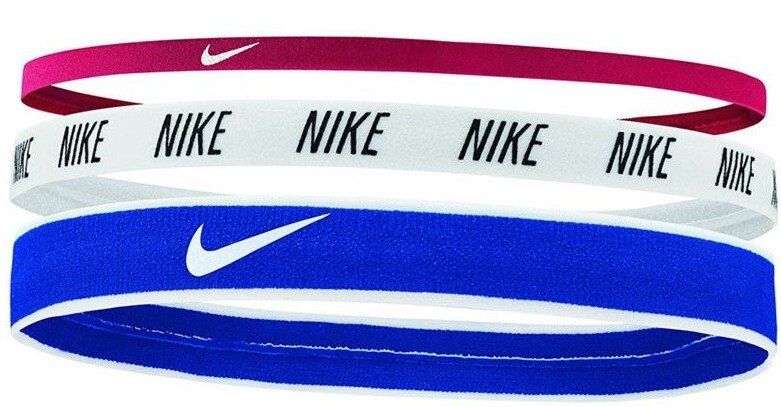 Nike Mixed Width Headbands 3 pack - fascette per capelli Red/Blue