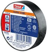 TESA 53988 Nastro isolante professionale in PVC per applicazione elettriche Nero 33mt x 19 mm