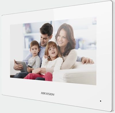 HIKVISION DS-KH6320-WTE1.VideoIntercom Display 7"Touch PoE Bianco wi-fi Ris.1024x600