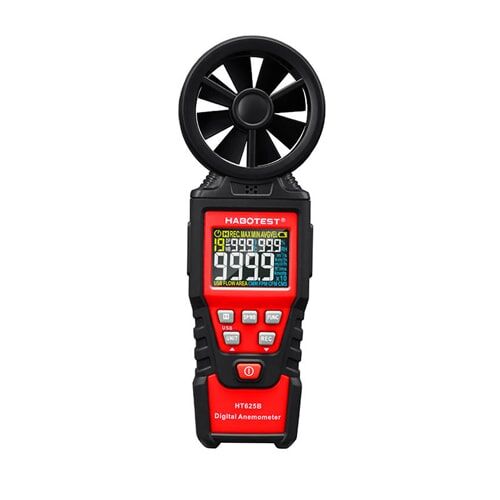 HABOTEST HT625B.Anemometro misuratore di velocità del vento,umidità,ilpunto di rugiada,volume aria.