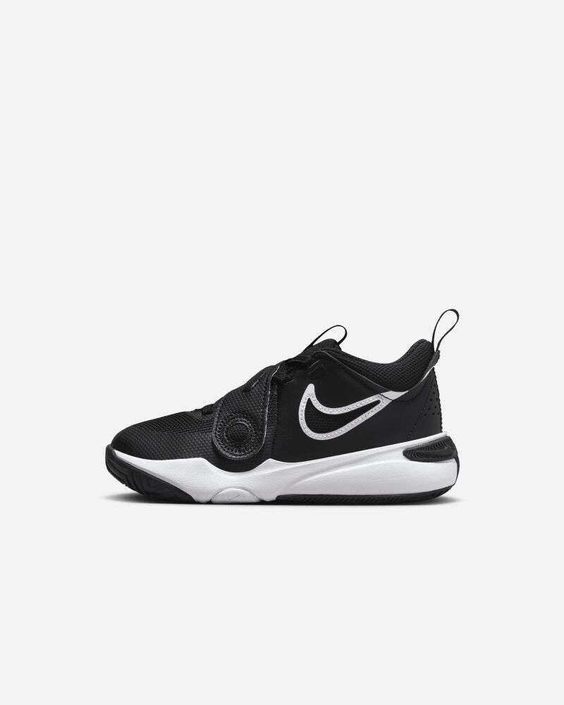 Nike Scarpe Team Hustle D 11 Bianco e Nero Bambino DV8994-002 2Y