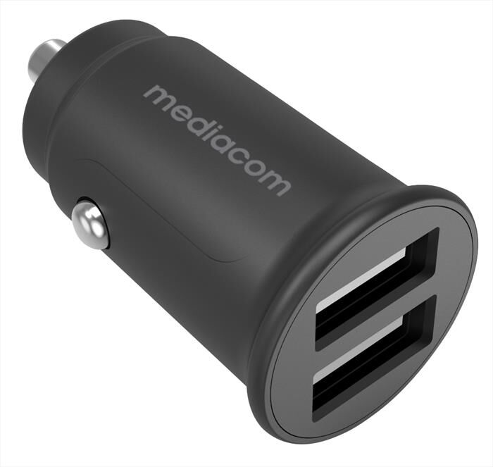 Mediacom Caricabatterie Da Auto Con 2 Porte Usb Md-a160