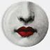 Fornasetti 'tema E Variazioni N.397' Coaster, Red, Black And White