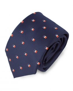 Gedshop 100 Cravatta con bandiera della Francia neutro o personalizzato