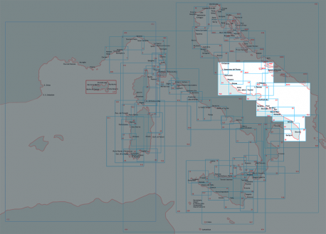 Carta nautica Adriatico centro-meridionale Da torre canne a vieste e bocche di cattaro