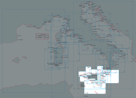 Carta nautica Sicilia Da licata a marina di avola