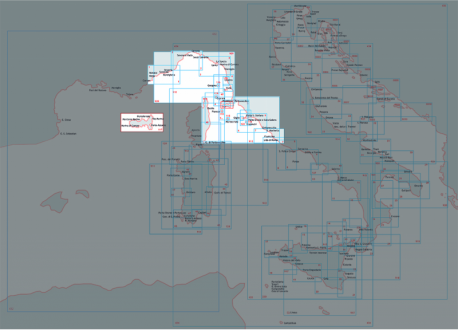 Carta nautica Mar ligure e tirreno centro settentrionale Isola d'elba