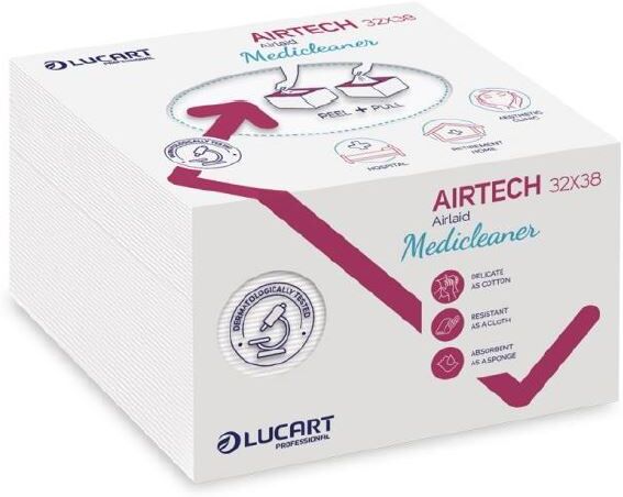 Lucart Salviettine In Carta A Secco “airtech 32x38 Medicleaner” Cf Da 60 Pz