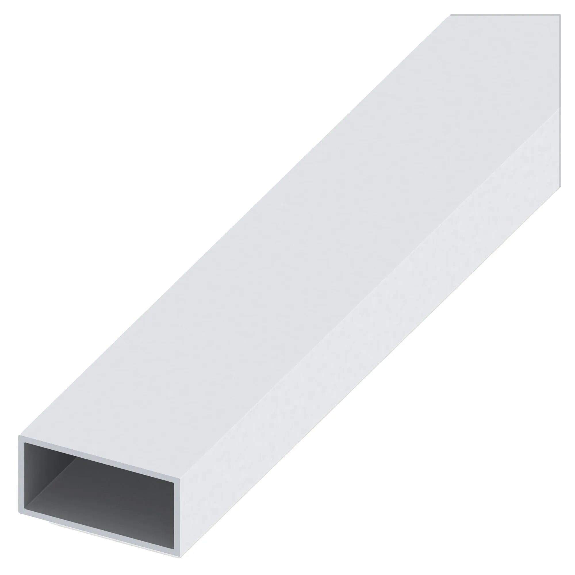 Alfer Aluminium TUBO RETTANGOLARE ALLUMINIO ANODIZZATO 40x22x1,5 mm 1 m ARGENTO