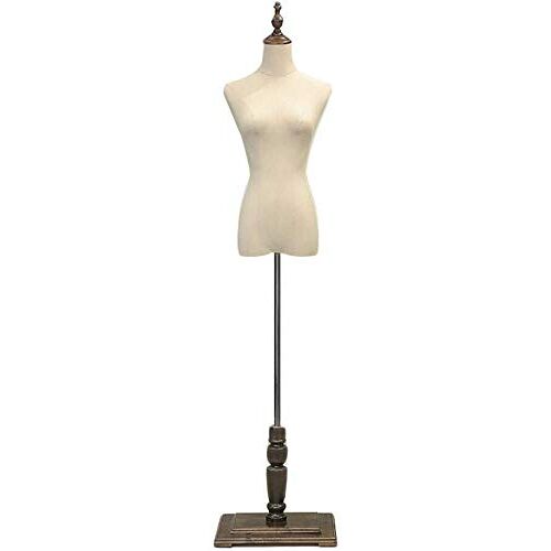 CCYENG Mannequin Torso Mannequin Jurk Vorm Torso Vrouwelijke Kleermakerij Mannequin Kleermakers Buste Naaisters Display Dummy Houten Basis voor Kleding Sieraden Show