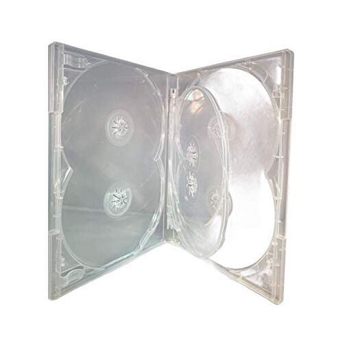 Amaray 10 x  DVD Multi 6 Case 6 Way Multibox in Clear om 6 schijven in Dragon Trading Branded Packaging vast te houden