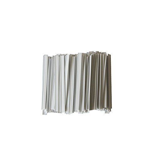 PGV Sluitclips zaksluitingen zaksluitingen, wit (100 stuks, 60 x 8 mm)