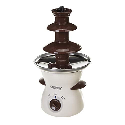 JUNG CAMRY CR4457 chocoladefontein met smeltfunctie, 0,5 l, 3 niveaus, 80 W, chocoladefontein voor thuis, vloeifunctie en warmhoudfunctie, chocoladefondue, chocoladefondue