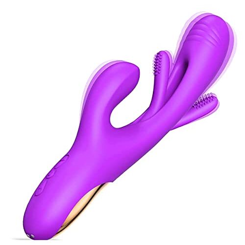 Generic 2023 Rabbit Clitoris Vibrator for Women, 21 Modes Powerful G-Spot Vibrating Sex Toy with Clitoral Stimulator (Purple)