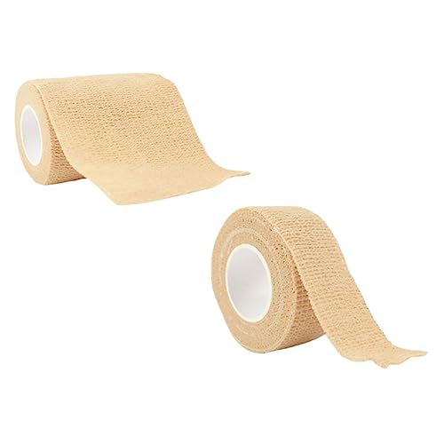 KOMBIUDA Medische Tape 2 Stuks Rollen Zelfklevend Verband Plakband Sport Beschermend Verband Sport Verband Verbandwikkel Elastiekje Sport Compressieverband Puur Katoen Medisch