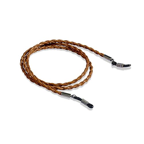 WUFANGBU Brilketting accessoires PU gebakken noedels accessoires van gedraaid touw vallen uit het bruine touw