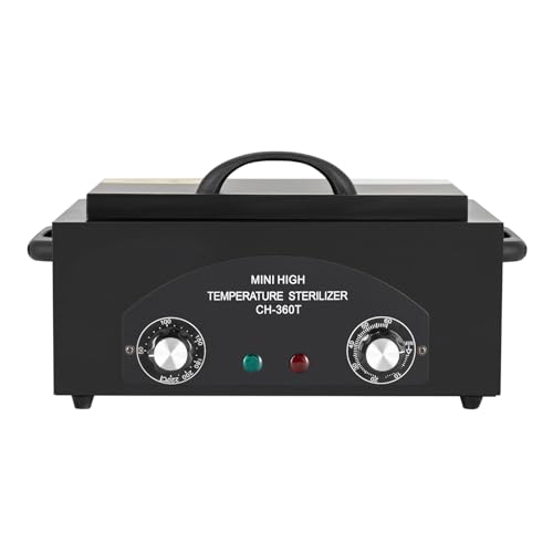 KAPIPALA Heteluchtsterilisator, 300 W, droog-sterilisator, hoge temperatuursterilisator, nagelgereedschap-sterilisator met timer, voor restaurants, keukens, kappers