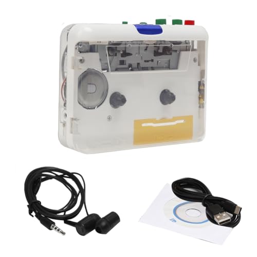 Speesy Cassettespeler Walkman MP3/CD Audio Auto Reverse USB Cassettespeler Cassette MP3-Converter Ingebouwde Microfoon, Eenvoudig Te Gebruiken