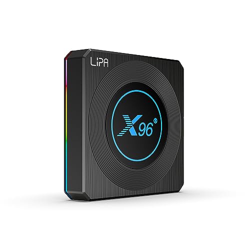 Lipa X96 X4 Tv Box 4/32 GB Android 11 Mediaplayer met Kodi, Netflix en Playstore- 6K en 4K decoder / Apps via Playstore en internet / Wifi en ethernet / Dolby geluid / Met Kodi, Netflix, Disney+ en meer / Dual Band Wifi / Bluetooth
