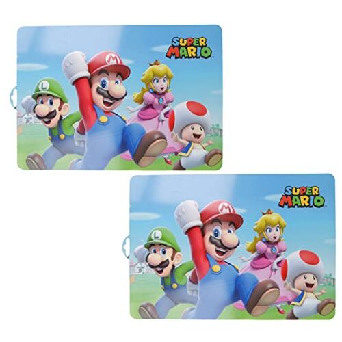 NEU 2 stuks compatibel met Super Mario tafelonderlegger, placemats, schilderonderlegger, kneedonderlegger, eetonderlegger