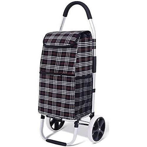 RANGPAN Winkelwagen Winkelwagen Vouwen Winkelwagen Winkelwagen Vouwen Winkelwagen Utility Lichtgewicht Trolley Trap Klimmen Winkelwagen Met Rolling Swivel Wielen En Verwijderbare Waterpro