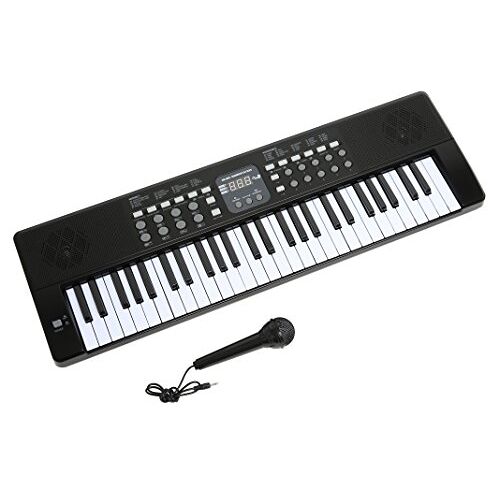 AXMAN LP5450 Keyboard incl. microfoon en voedingsaansluiting, 54 toetsen, werkt op batterijen 6 x AA (voeding en batterijen niet inbegrepen)