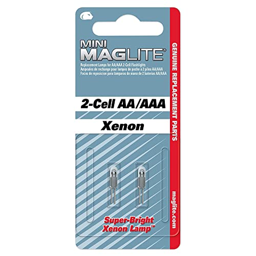Maglite Mag-Lite Krypton-gloeilampen, Mini AA/AAAI, 2 stuks