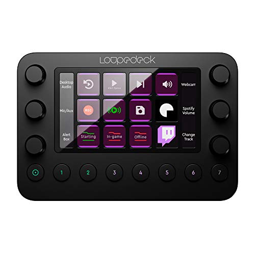 Loupedeck Live – de aanpasbare console voor het streamen van live inhoud, foto- en videobewerking met knoppen, wijzerplaten en touchscreen met aanpasbare led-display