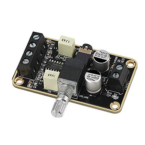 DollaTek PAM8406 Audioversterker-board, digitaal vermogensversterker, 5 W + 5 W immersie-gouden stereoversterker 2,0 tweekanaals mini-klasse D-DC5V versterken de doe-het-zelf-schakelmodule