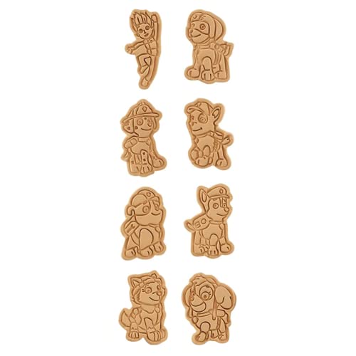 Worldly 3D-koekjessnijders 8 stuks cartoon koekjessnijders voor kinderen dieren koekjessnijders voor het bakken van koekjessnijders set plastic koekjessnijders vormen voor doe-het-zelf fondant gebak chocolade