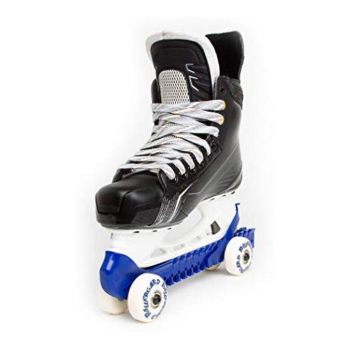 Rollergard IJshockeyschaatsbeschermers met wieltjes, schaatsbeschermers voor ijshockeyschaatsen, ijshockeyschaatsen, accessoires, blauw, eenheidsmaat