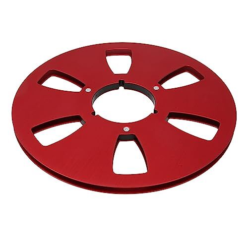 GLOGLOW 1/4 10 Inch Lege Tape Reel, RVS Schroef Geluidsband Lege Reel 6 (Rood)