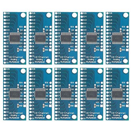 CRAKES 10Pcs 16CH Analoge Multiplexer Module 74HC4067 CD74HC4067 Nauwkeurige Module Digitale Multiplexer MUX Breakout Board