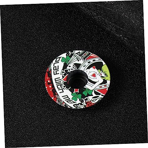 YARNOW 1Pc Stuurpen Mtb Headset Cover Headset Top Caps Kom Mtb Headset Cap Mtb Stuur Headset Cap Klok Fietsen Headset Cap Zwarte Hoofdtelefoon Fiets Headset Hoed Kort Haar