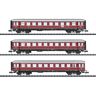 MiniTrix T15405 Personenrijtuig set van 3 „de rode Bamberger” deel 1 van de DB