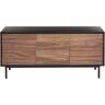 Beliani OKLAND - Sideboard - Zwart - Vezelplaat