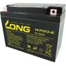 Kung Long Kung Lange WP20-6 loodbatterij 6 volt 20Ah met M5 platte pool - M5 B / N contact