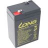 Kung Long Kung Lange WP4.5-6 loodbatterij 6 volt 4.5Ah met Faston 4,8 mm stekkercontact