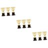 GANAZONO Gouden Onderscheiding 9 Stuks Award Trofee Cup Gouden Award Cup Trofeeën Kids Award Trofee Student De Medaille Herbruikbaar