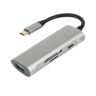 Fogun Hub type C adapter type C naar USB3.0/2.0 voor apparaten type C verbind meerdere USB-apparaten en gegevens gegevens 5 Gbit/s hub type C met 60 W PD opladen