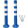 DOCOXI Street Post Blue, Bollards voor parkeerplaats, Bollard Pole Barrier voor verkeersgebied Trottoirs Garage (4pack) (6pack)