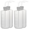 stonylab Wasfles, 4 Pakken Plastic Knijpwasfles, LDPE met Smalle Mond (500 ml, 4 Pakken)