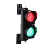 YXFAZPP Stoplicht PC-behuizing Industrieel LED-verkeersstoplicht, 2-lichten bloksignaal Rood/groen stop- en go-licht, 100 mm (4 inch) verkeerslicht (With Remote Control 12v)