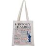 Generic Geschiedenis Leraar Gift Geschiedenis Leraar Dank U Gift Amerika Geschiedenis Tote Bag voor Geschiedenis Lover, Geschiedenis Tote