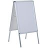 HOMCOM A1 A-Board Display Frame SNAP Poster Stands Pavement Sign Zilver